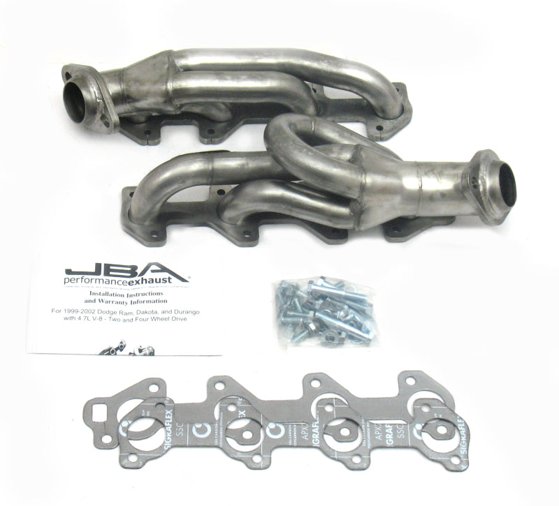 JBA 04-07 Dodge Dakota 4.7L PowerTech 1-1/2in Primary Raw 409SS Cat4Ward Header