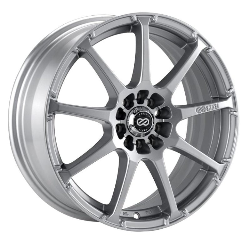 Enkei EDR9 17x7 4x100/114.3 38mm Offset 72.6 Bore Diameter Silver Wheel