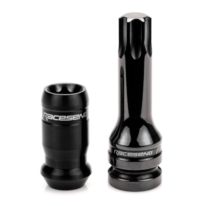 Raceseng TNR-1 Titanium Lug Nut Set - M14x1.5mm - Brushed Black