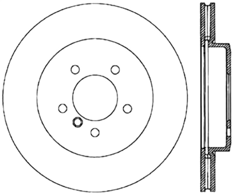 Centric 03-06 BMW 330Ci/04-05 330i/330xi/06-08 Z4 Front Premium High-Carbon Cryo Break Rotor