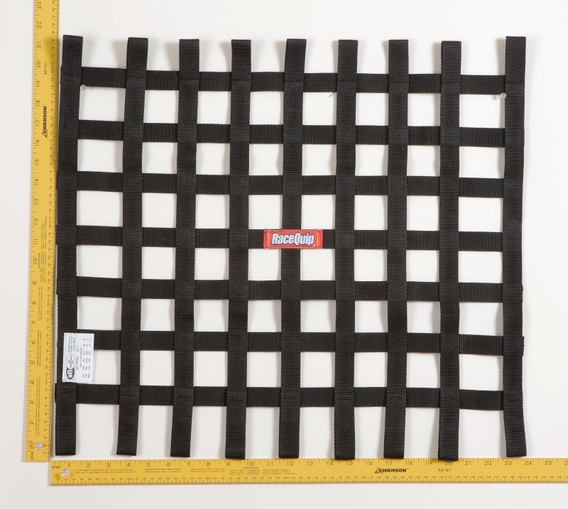 RaceQuip Black 21 X 24 SFI Ribbon Net