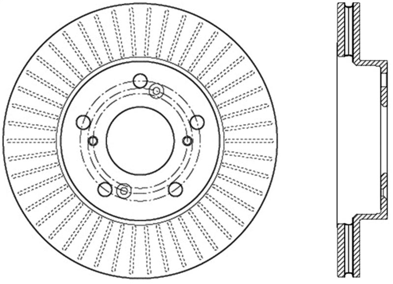 StopTech Sport Slotted Rotor - Front Right