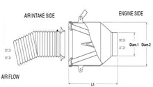 Load image into Gallery viewer, BMC Universal Direct Intake Air System Induction Kit 85mm Diameter (Displacement Over 1600cc)