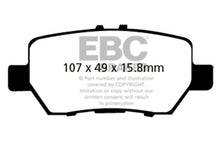 Load image into Gallery viewer, EBC 05-08 Acura RL 3.5 Yellowstuff Rear Brake Pads