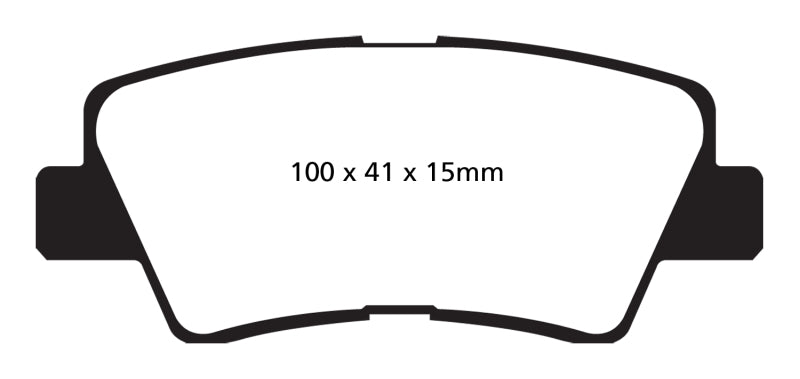 EBC 09-11 Hyundai Azera 3.3 Yellowstuff Rear Brake Pads