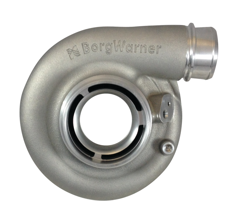 BorgWarner Compressor Cover 72mm SX-E Style, V-Band/Hose Outlet