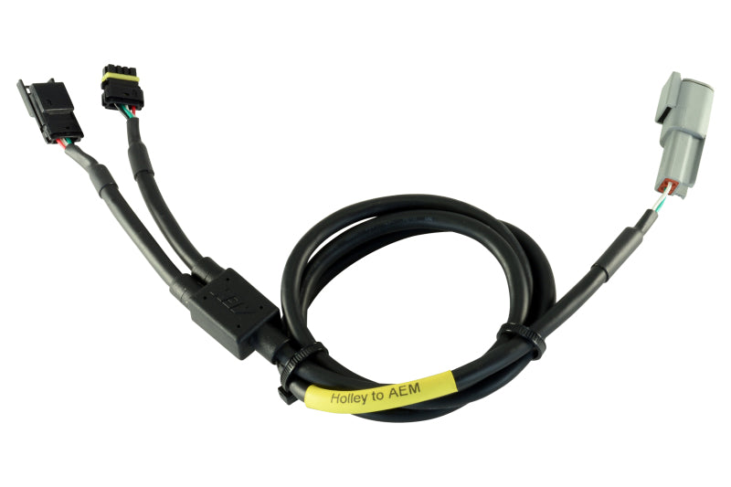 AEM CD-5/CD-7 Carbon Digital Dash Plug and Play Adapter Harness for Holley Sniper EFI Systems CAN