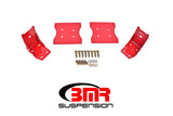 BMR 79-04 Fox Mustang Lower Torque Box Reinforcement Plates - Red